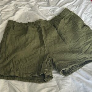 Old Navy Sage Green Relaxed Shorts